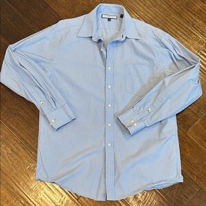 Tommy Hilfiger Light Blue Striped Button Down Shirt